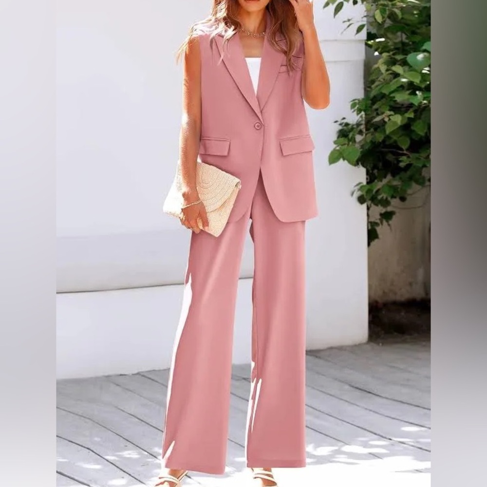 PrettyGarden Pink Pantsuit